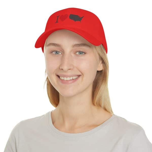 I Love USA Low Profile Baseball Cap - Image 4