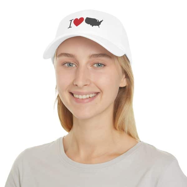 I Love USA Low Profile Baseball Cap - Image 28