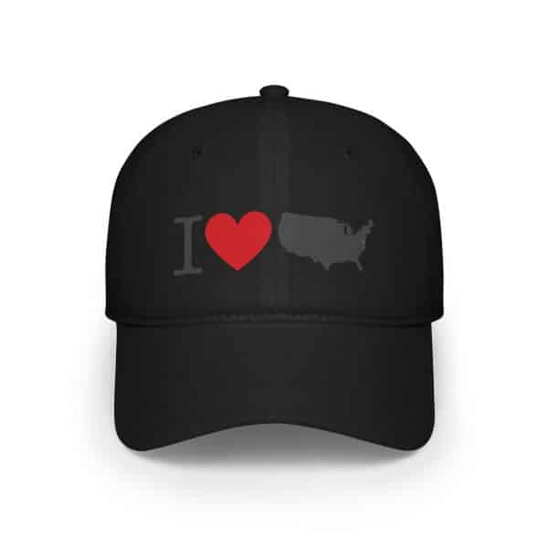 I Love USA Low Profile Baseball Cap - Image 5