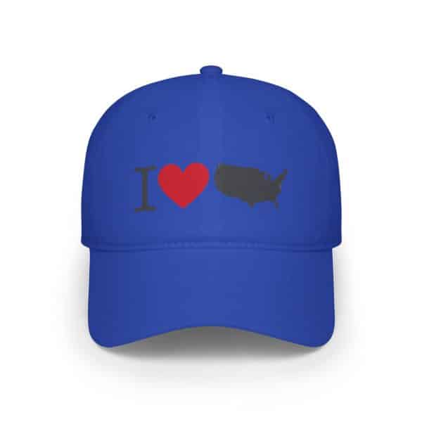 I Love USA Low Profile Baseball Cap - Image 17