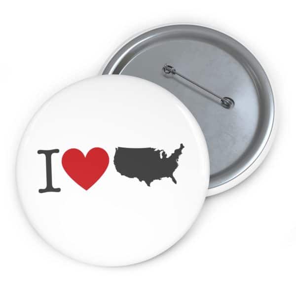 I Love USA Custom Pin Buttons - Image 5
