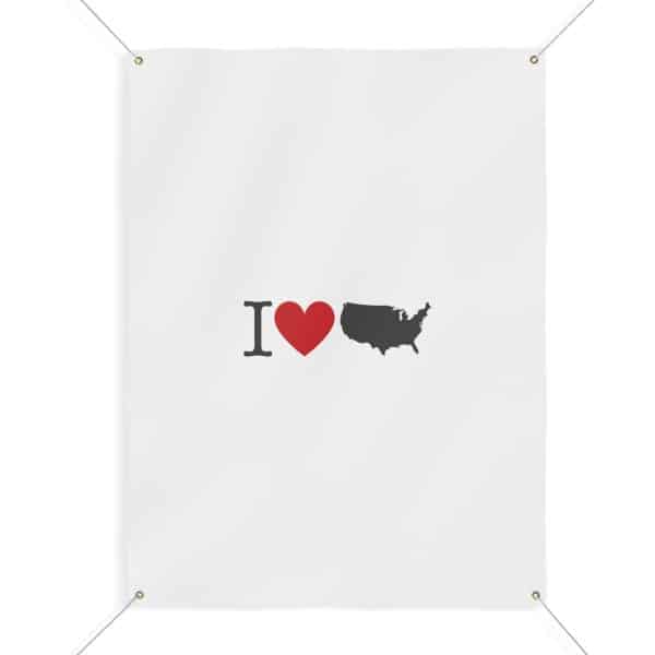 I Love USA Matte Banner - Image 34