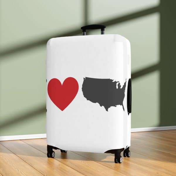 I Love USA Luggage Cover - Image 12