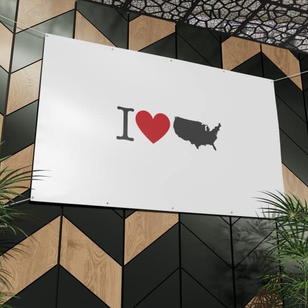 I Love USA Matte Banner - Image 24