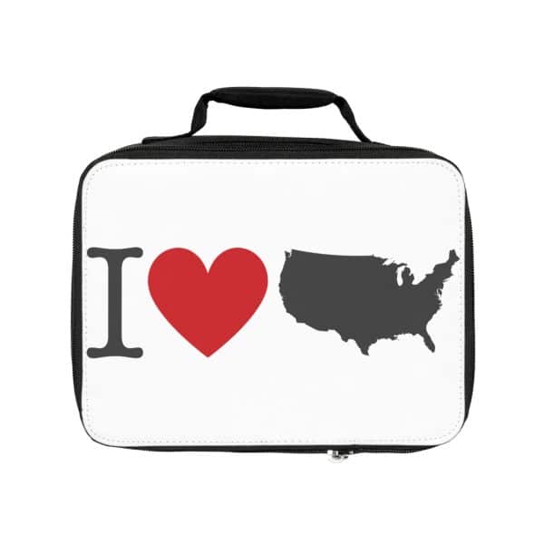 I Love USA Lunch Bag