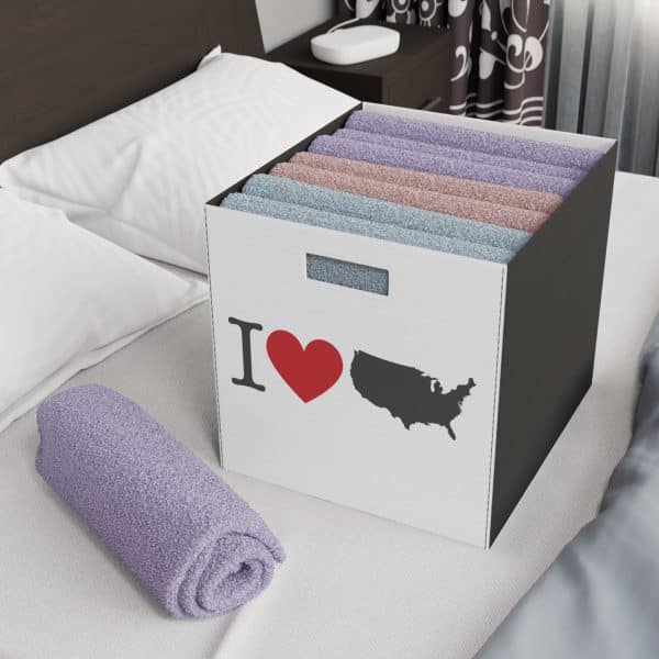 I Love USA Felt Storage Box - Image 4