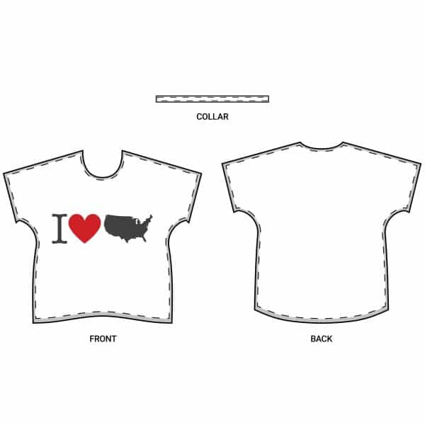 I Love USA Women's Dolman - Image 6