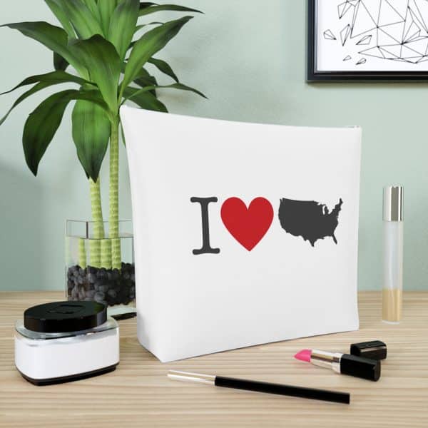 I Love USA Cotton Cosmetic Bag - Image 16
