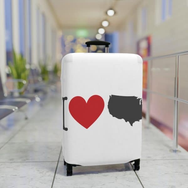 I Love USA Luggage Cover - Image 11