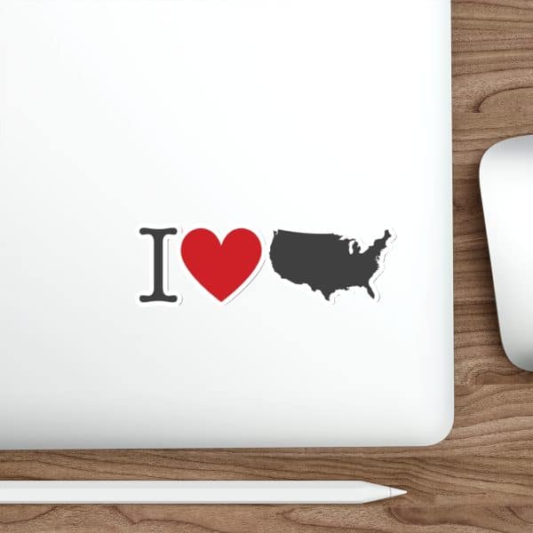 I Love USA Die-Cut Stickers - Image 14
