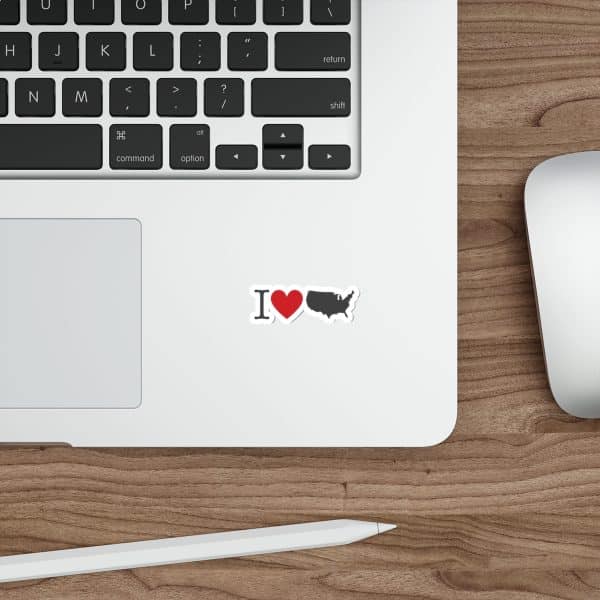 I Love USA Die-Cut Stickers - Image 2