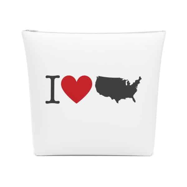 I Love USA Cotton Cosmetic Bag - Image 10