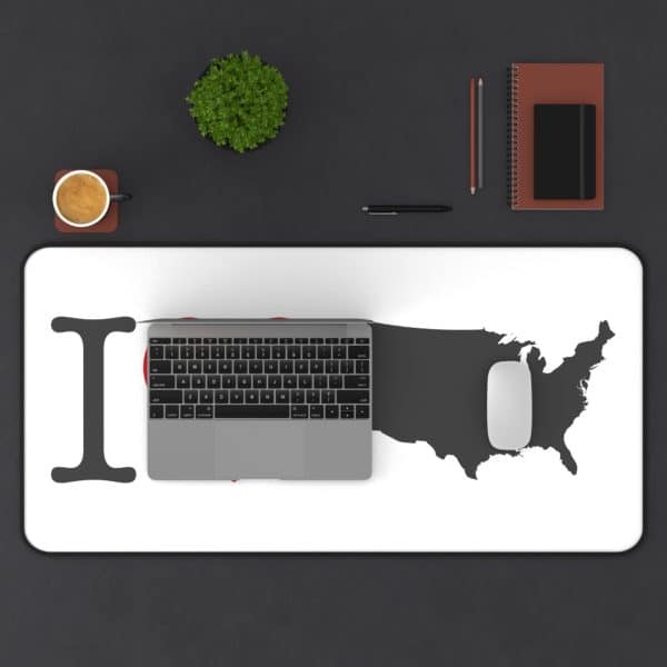 I Love USA Desk Mat - Image 11