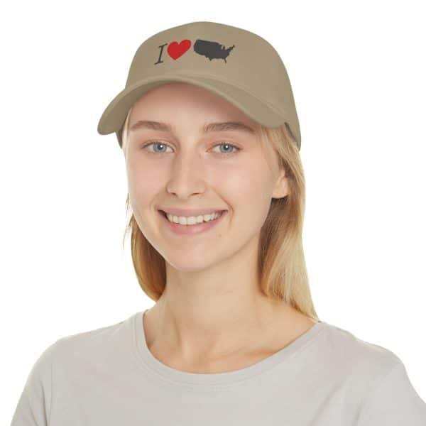 I Love USA Low Profile Baseball Cap - Image 12