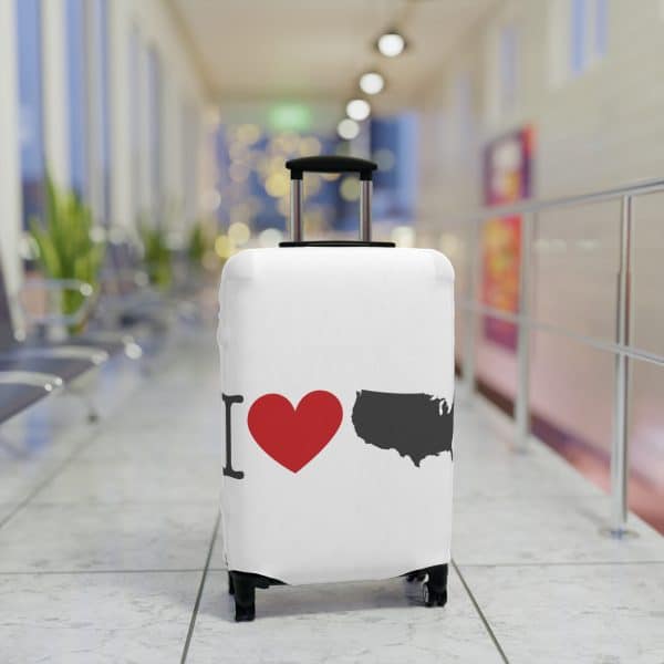 I Love USA Luggage Cover - Image 7