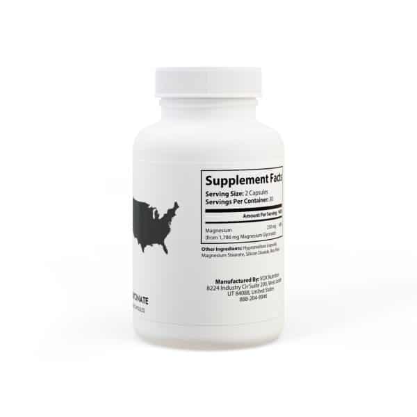 I Love USA Magnesium Glycinate Supplement (60 Capsules) - Image 3