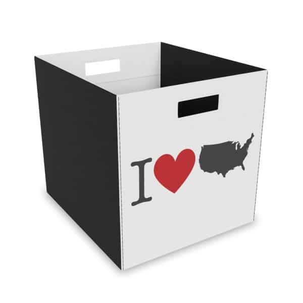 I Love USA Felt Storage Box - Image 2