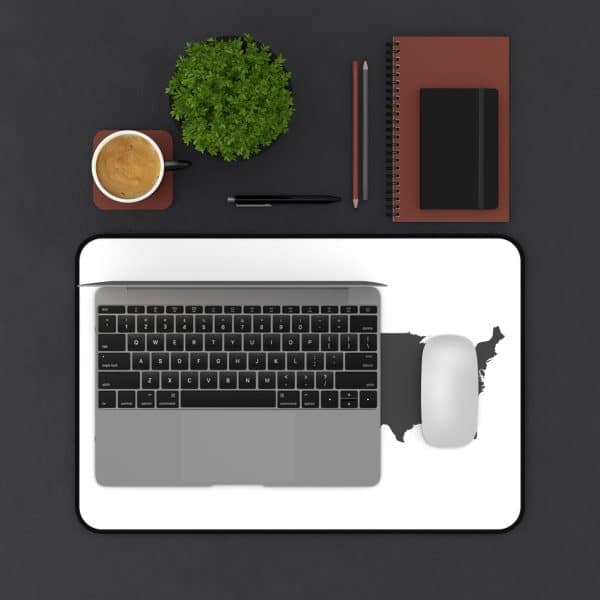 I Love USA Desk Mat - Image 3