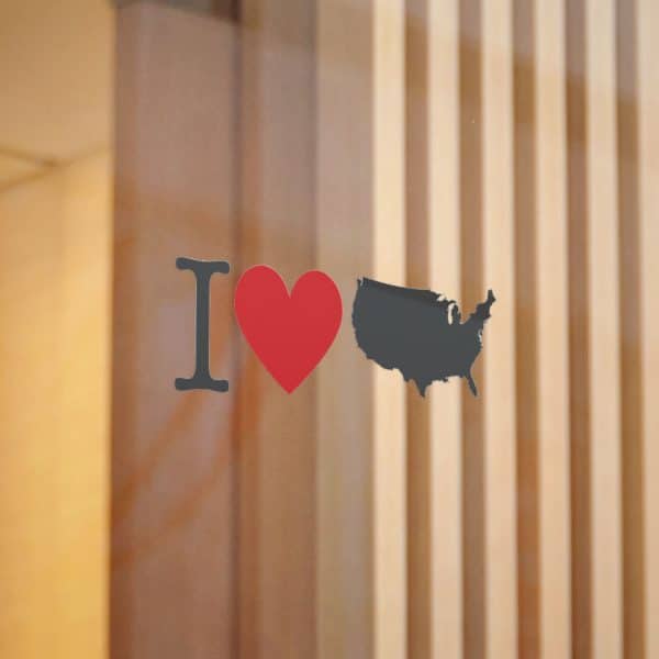 I Love USA Die-Cut Stickers, (DTF) - Image 10