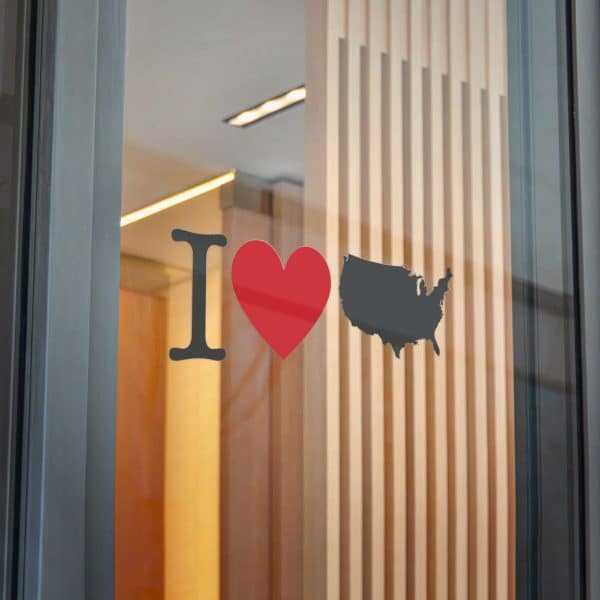 I Love USA Die-Cut Stickers, (DTF) - Image 32