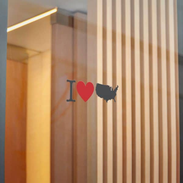 I Love USA Die-Cut Stickers, (DTF) - Image 14