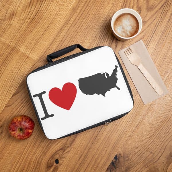 I Love USA Lunch Bag - Image 2