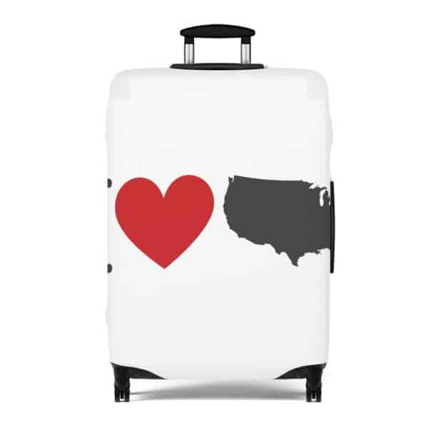 I Love USA Luggage Cover - Image 9