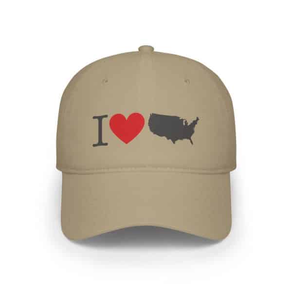 I Love USA Low Profile Baseball Cap - Image 9