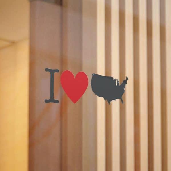 I Love USA Die-Cut Stickers, (DTF) - Image 12