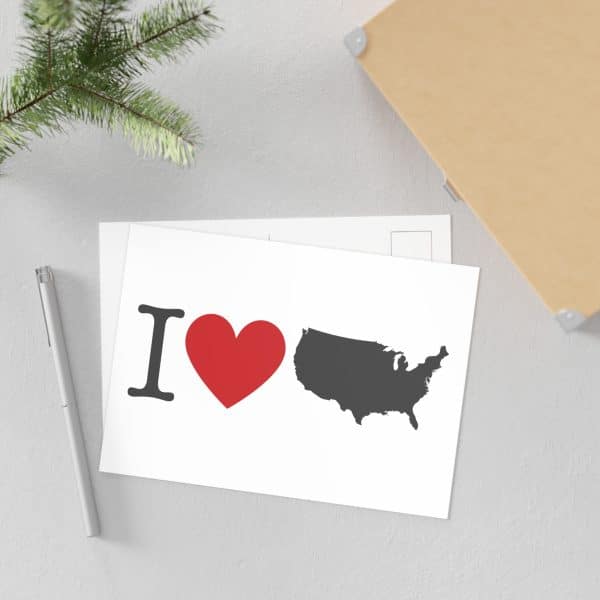 I Love USA Fine Art Postcards - Image 4