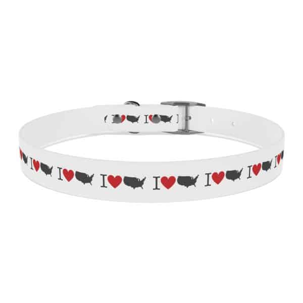 I Love USA Dog Collar - Image 32