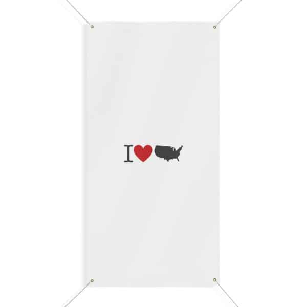 I Love USA Matte Banner - Image 37