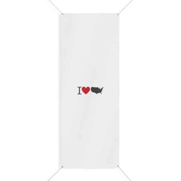 I Love USA Matte Banner - Image 40