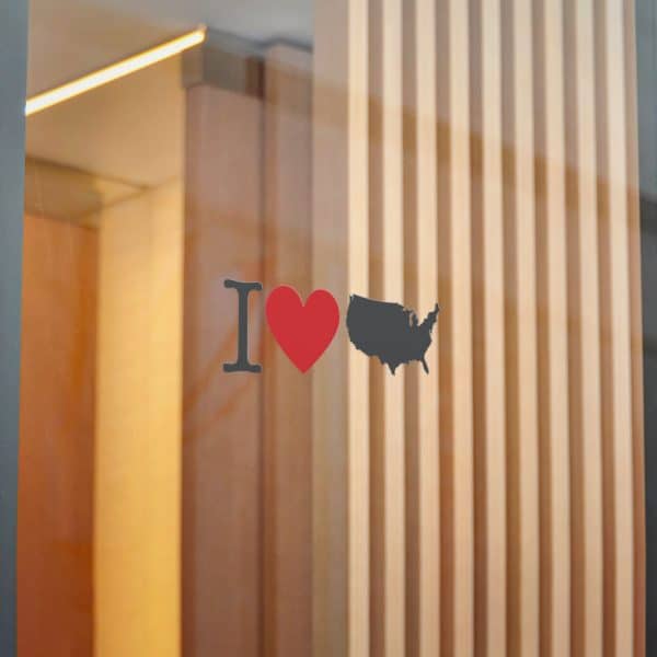 I Love USA Die-Cut Stickers, (DTF) - Image 16