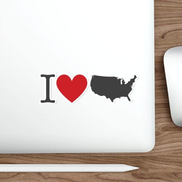 I Love USA Die-Cut Stickers - Image 17