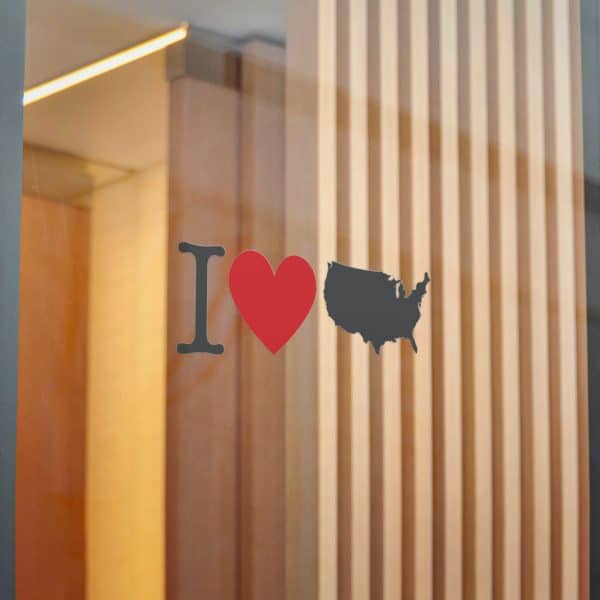 I Love USA Die-Cut Stickers, (DTF) - Image 22