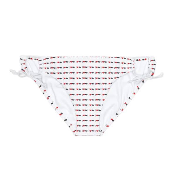 I Love USA Loop Tie Side Bikini Bottom (AOP)