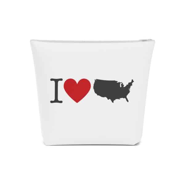 I Love USA Cotton Cosmetic Bag - Image 5