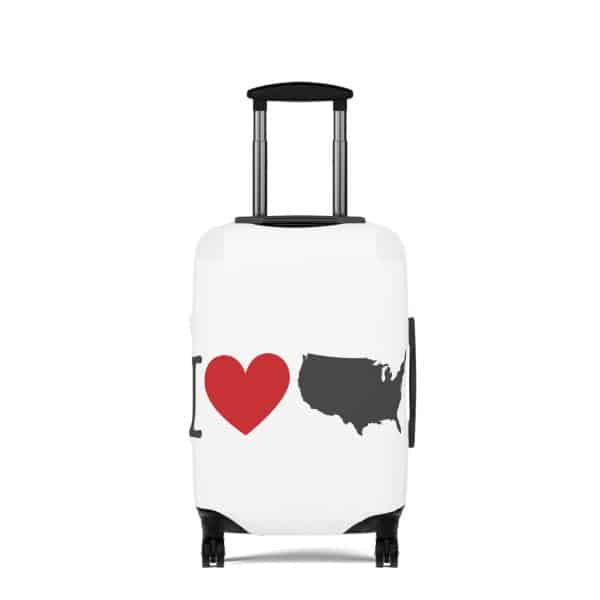 I Love USA Luggage Cover