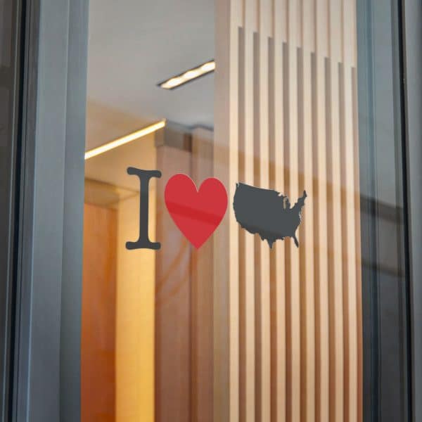 I Love USA Die-Cut Stickers, (DTF) - Image 30