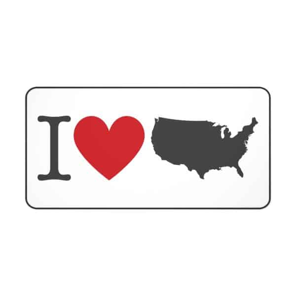I Love USA Desk Mat - Image 9