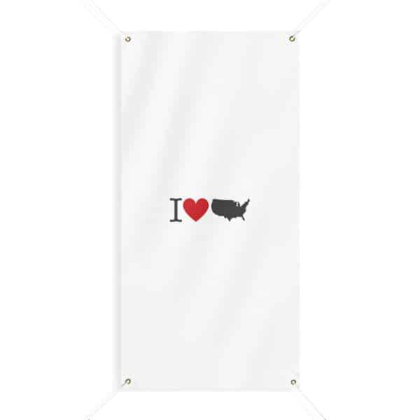 I Love USA Matte Banner - Image 25