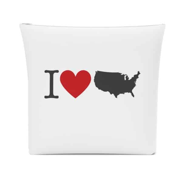 I Love USA Cotton Cosmetic Bag - Image 18